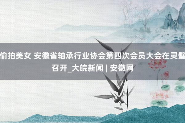 偷拍美女 安徽省轴承行业协会第四次会员大会在灵璧召开_大皖新闻 | 安徽网