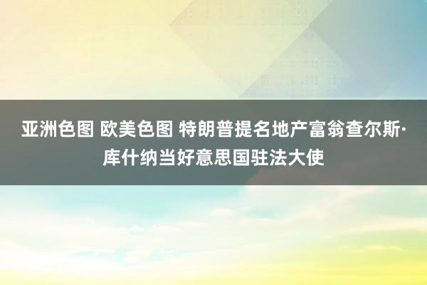 亚洲色图 欧美色图 特朗普提名地产富翁查尔斯·库什纳当好意思国驻法大使