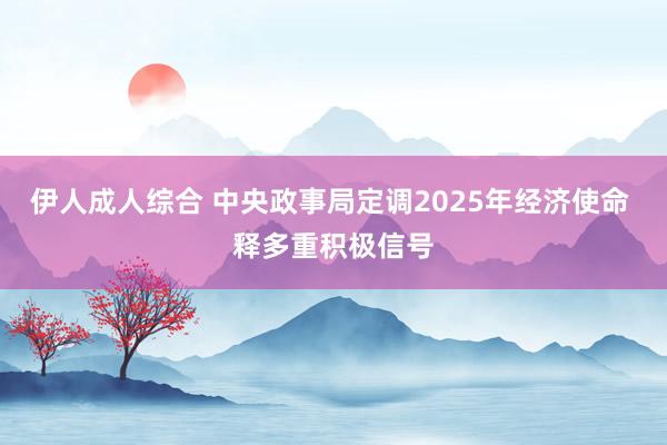 伊人成人综合 中央政事局定调2025年经济使命 释多重积极信号