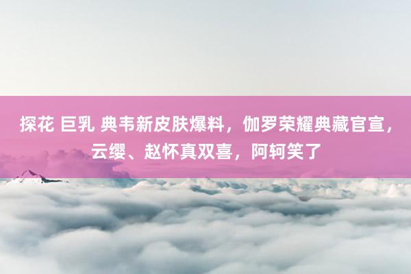 探花 巨乳 典韦新皮肤爆料，伽罗荣耀典藏官宣，云缨、赵怀真双喜，阿轲笑了