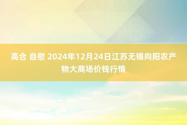 高合 自慰 2024年12月24日江苏无锡向阳农产物大商场价钱行情