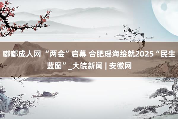 嘟嘟成人网 “两会”启幕 合肥瑶海绘就2025“民生蓝图”_大皖新闻 | 安徽网