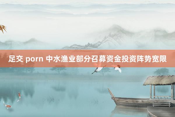 足交 porn 中水渔业部分召募资金投资阵势宽限