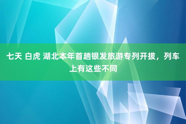 七天 白虎 湖北本年首趟银发旅游专列开拔，列车上有这些不同