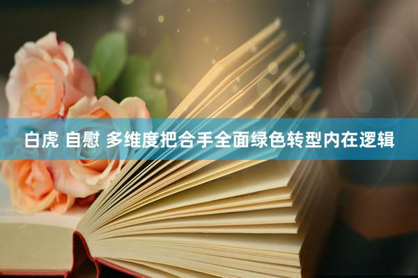 白虎 自慰 多维度把合手全面绿色转型内在逻辑