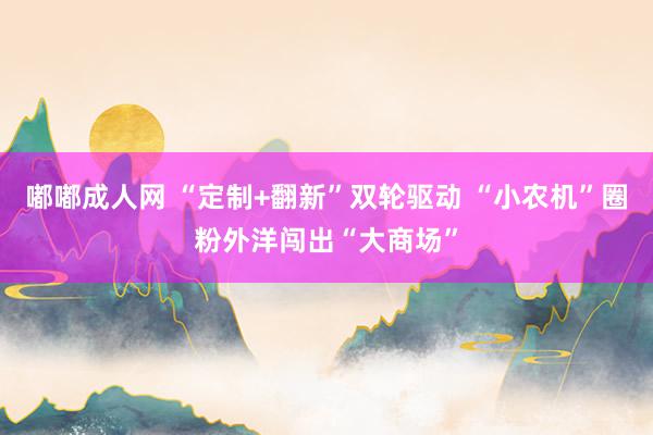 嘟嘟成人网 “定制+翻新”双轮驱动 “小农机”圈粉外洋闯出“大商场”