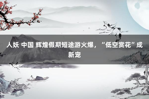 人妖 中国 辉煌假期短途游火爆，“低空赏花”成新宠