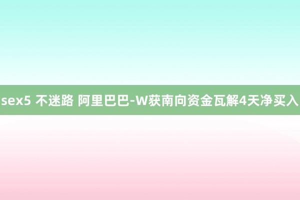 sex5 不迷路 阿里巴巴-W获南向资金瓦解4天净买入