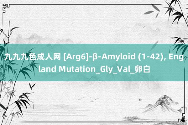 九九九色成人网 [Arg6]-β-Amyloid (1-42)， England Mutation_Gly_Val_卵白