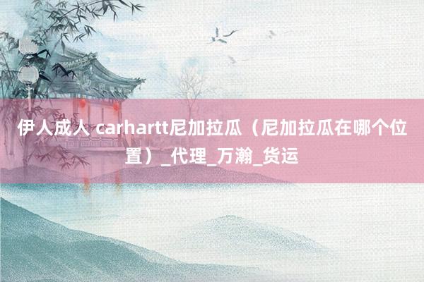 伊人成人 carhartt尼加拉瓜（尼加拉瓜在哪个位置）_代理_万瀚_货运