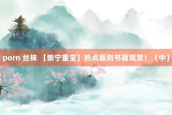 porn 丝袜 【崇宁重宝】热点版别书籍观赏！（中）