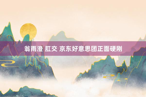 翁雨澄 肛交 京东好意思团正面硬刚
