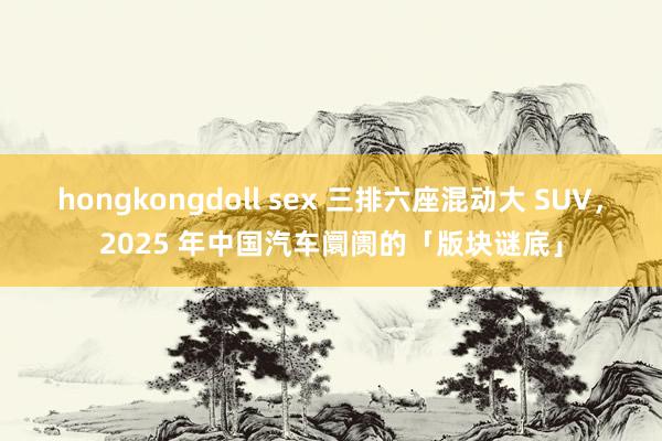 hongkongdoll sex 三排六座混动大 SUV，2025 年中国汽车阛阓的「版块谜底」