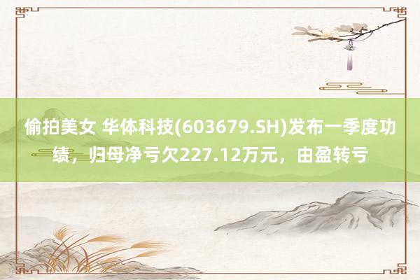 偷拍美女 华体科技(603679.SH)发布一季度功绩，归母净亏欠227.12万元，由盈转亏